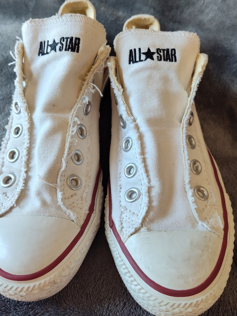 Converse Shoes All Star Chuck Taylor Off White Low Tops Unisex No Shoestring